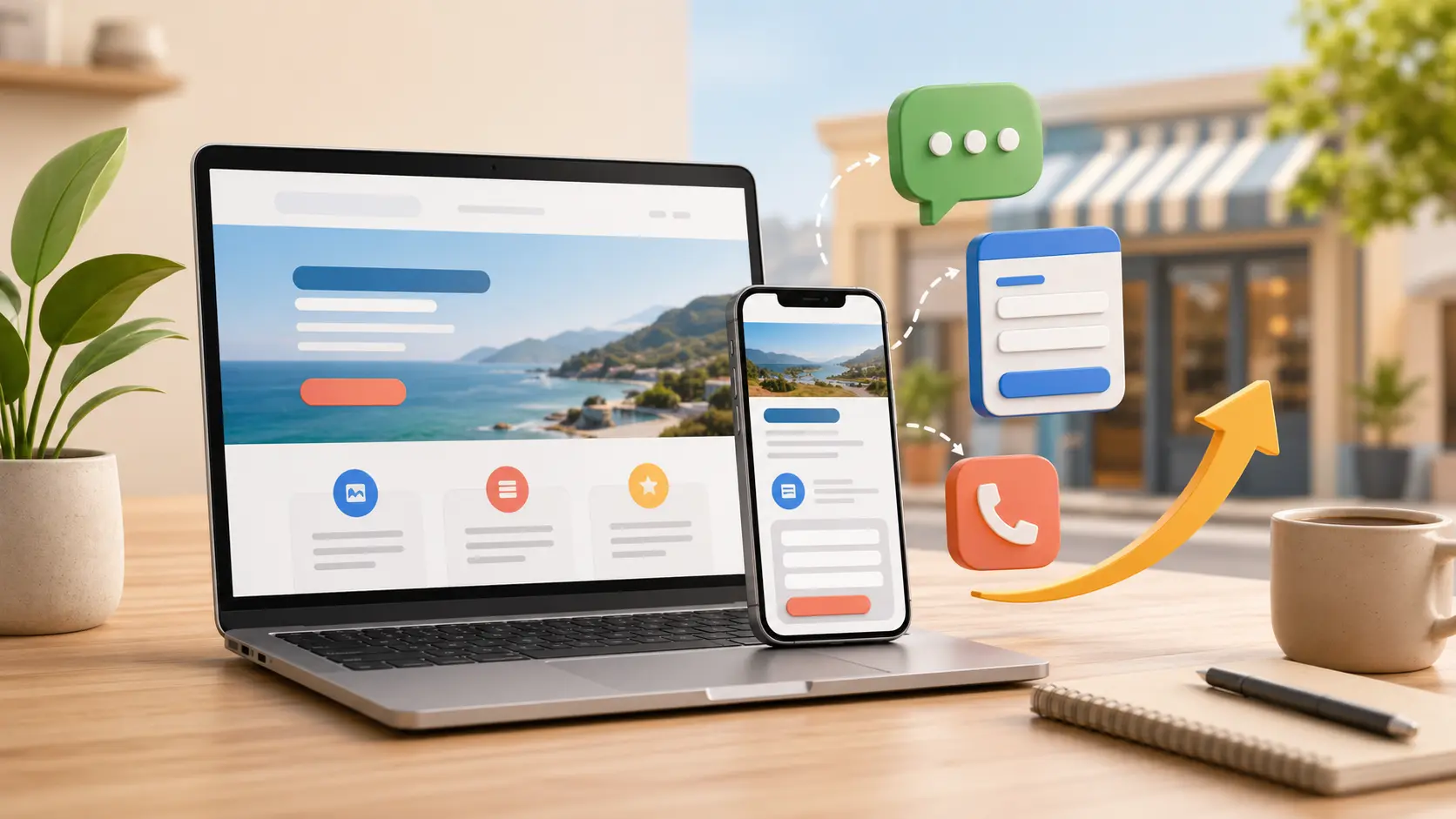 Small business website package with mobile responsive pages