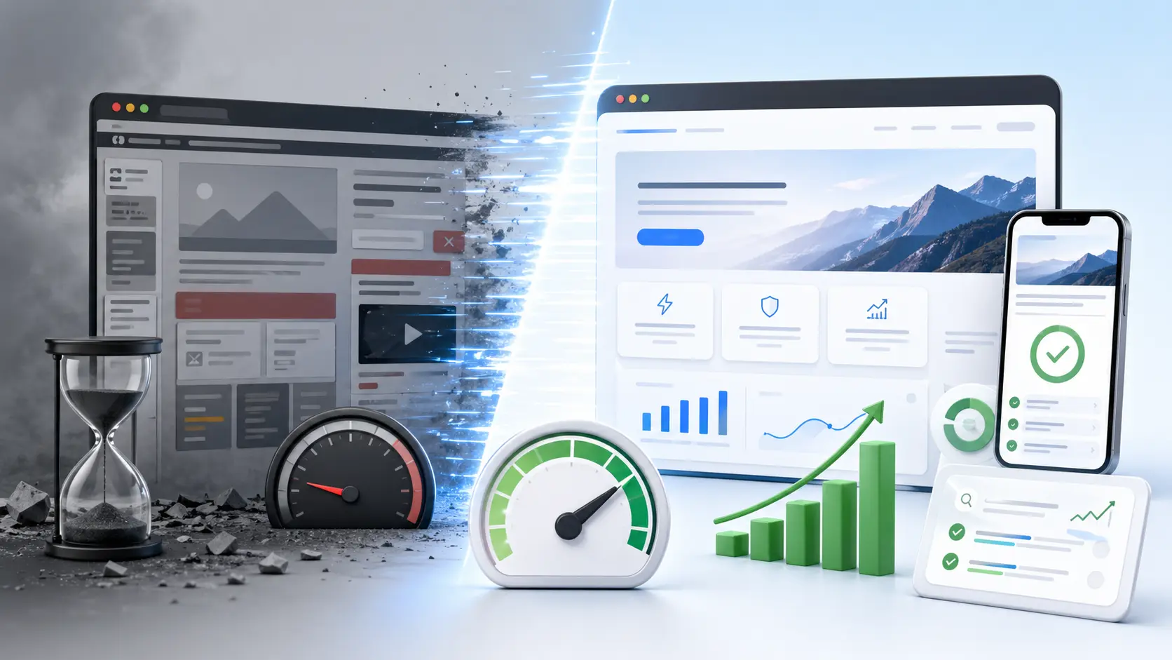 Website rebuild focused on speed performance and SEO improvements